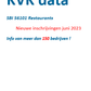 KVK data SBI code 56101 Restaurants - nieuw ingeschreven in maand juni 2023